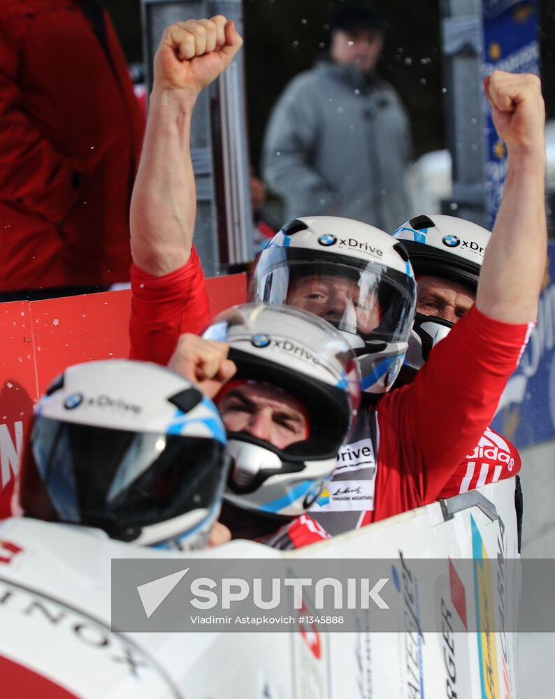 FIBT Bobsleigh and Skeleton European Championships. Day three