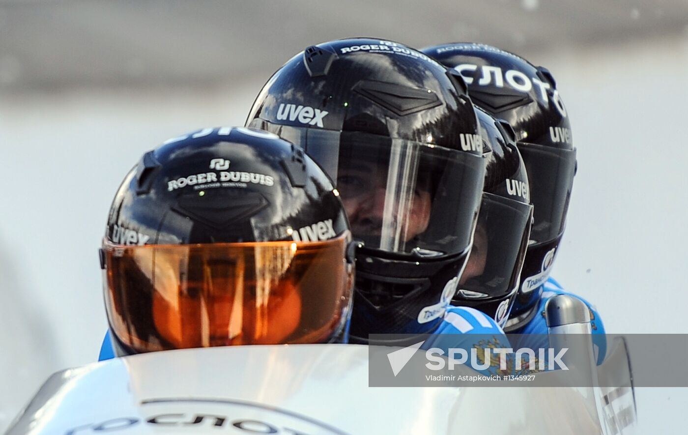 FIBT Bobsleigh and Skeleton European Championships. Day three