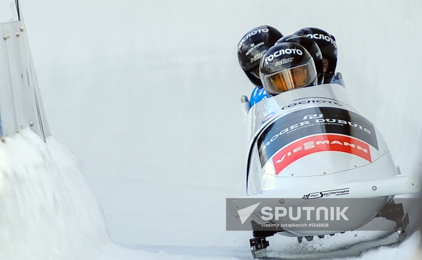 FIBT Bobsleigh and Skeleton European Championships. Day three