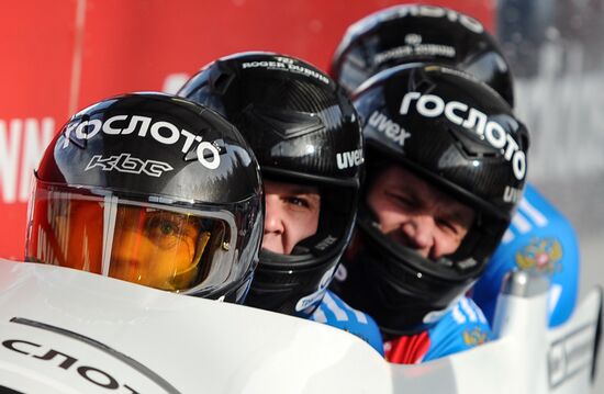 FIBT Bobsleigh and Skeleton European Championships. Day three