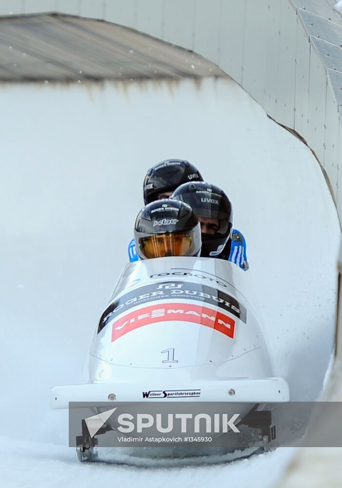 FIBT Bobsleigh and Skeleton European Championships. Day three