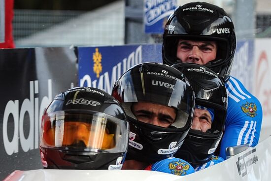 FIBT Bobsleigh and Skeleton European Championships. Day three