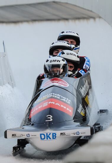 FIBT Bobsleigh and Skeleton European Championships. Day three