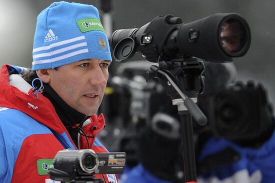 Biathlon 6th stage of World Cup. Women's Relay