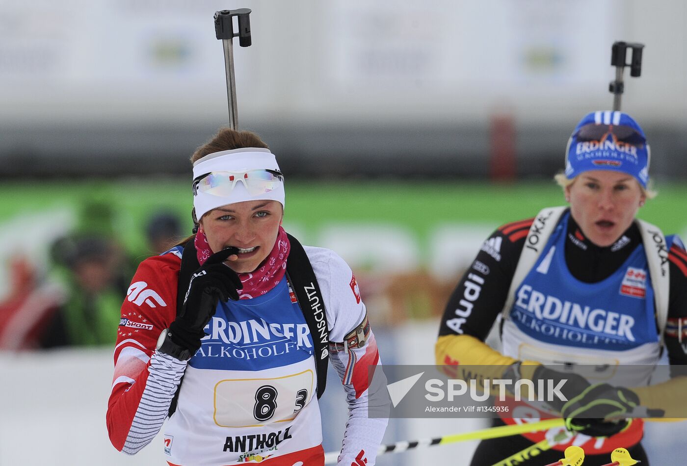 Biathlon 6th stage of World Cup. Women's Relay