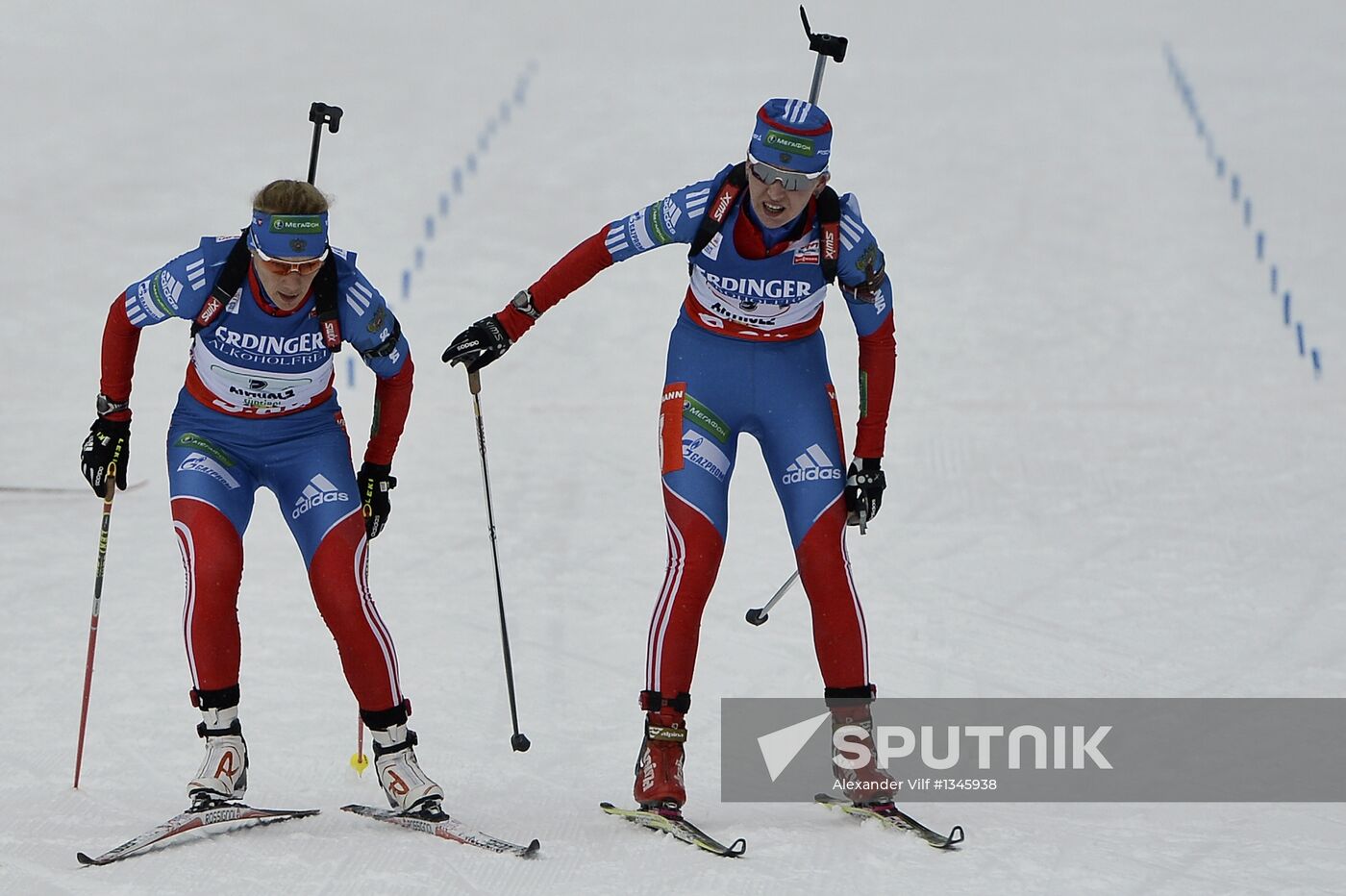 Biathlon 6th stage of World Cup. Women's Relay