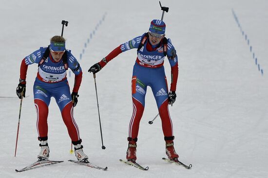 Biathlon 6th stage of World Cup. Women's Relay