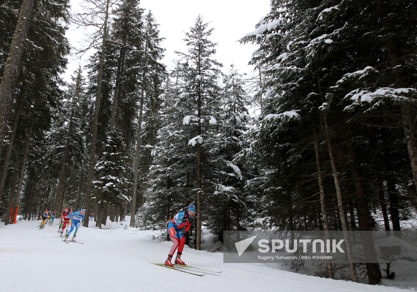 Biathlon 6th stage of World Cup. Women's Relay