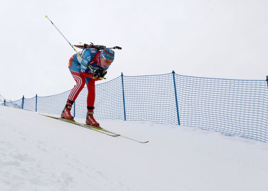 Biathlon 6th stage of World Cup. Women's Relay