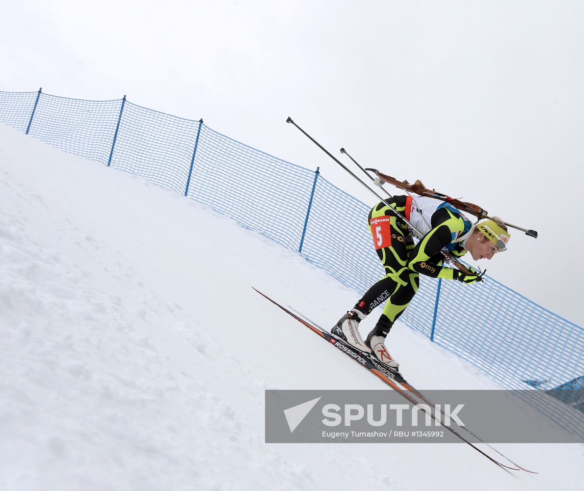 Biathlon 6th stage of World Cup. Women's Relay