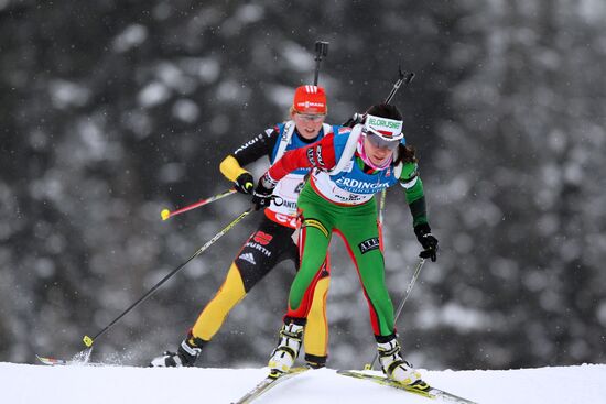 Biathlon 6th stage of World Cup. Women's Relay