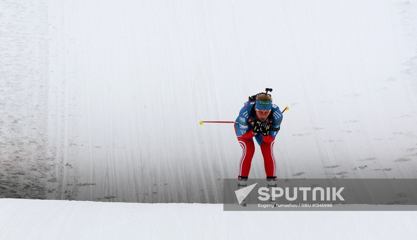 Biathlon 6th stage of World Cup. Women's Relay