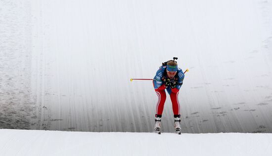 Biathlon 6th stage of World Cup. Women's Relay