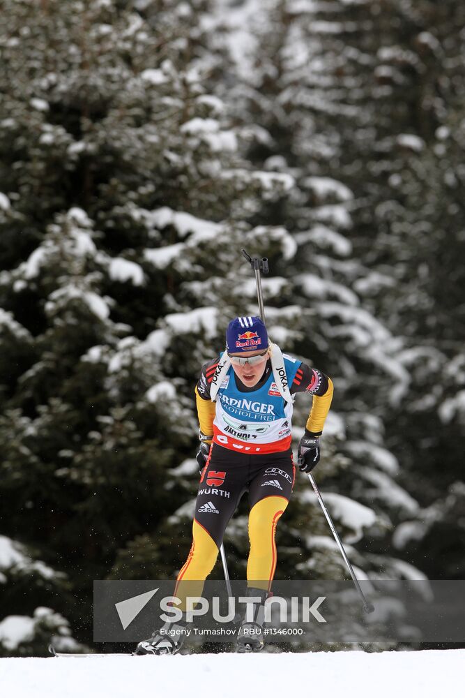 Biathlon 6th stage of World Cup. Women's Relay