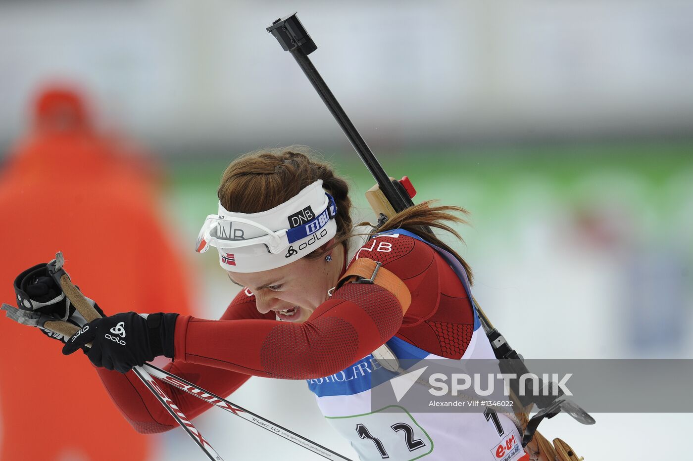 Biathlon 6th stage of World Cup. Women's Relay