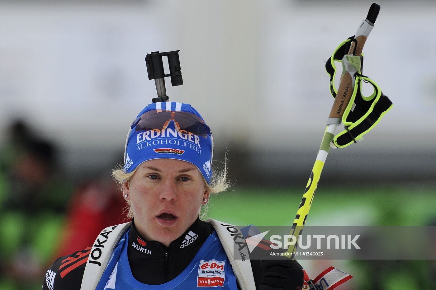 Biathlon 6th stage of World Cup. Women's Relay