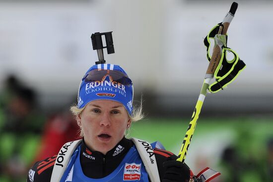 Biathlon 6th stage of World Cup. Women's Relay