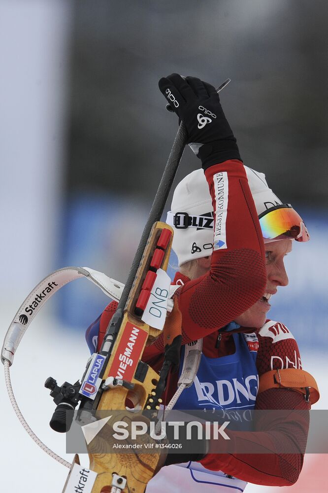 Biathlon 6th stage of World Cup. Women's Relay