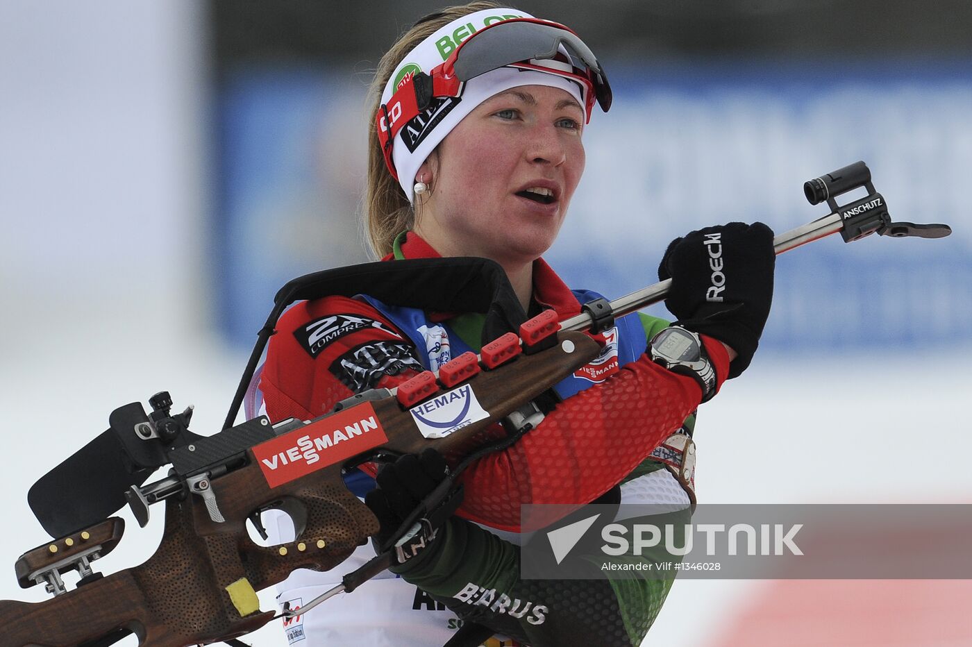 Biathlon 6th stage of World Cup. Women's Relay