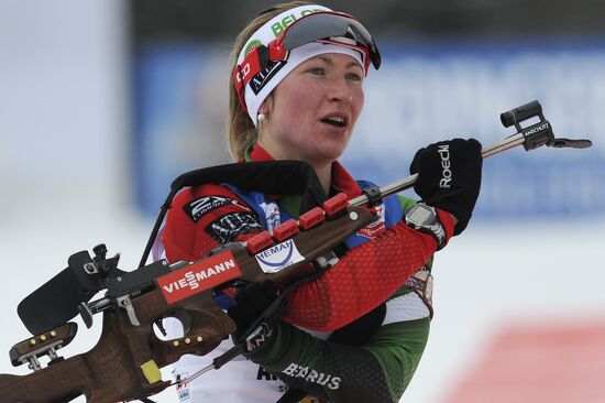 Biathlon 6th stage of World Cup. Women's Relay