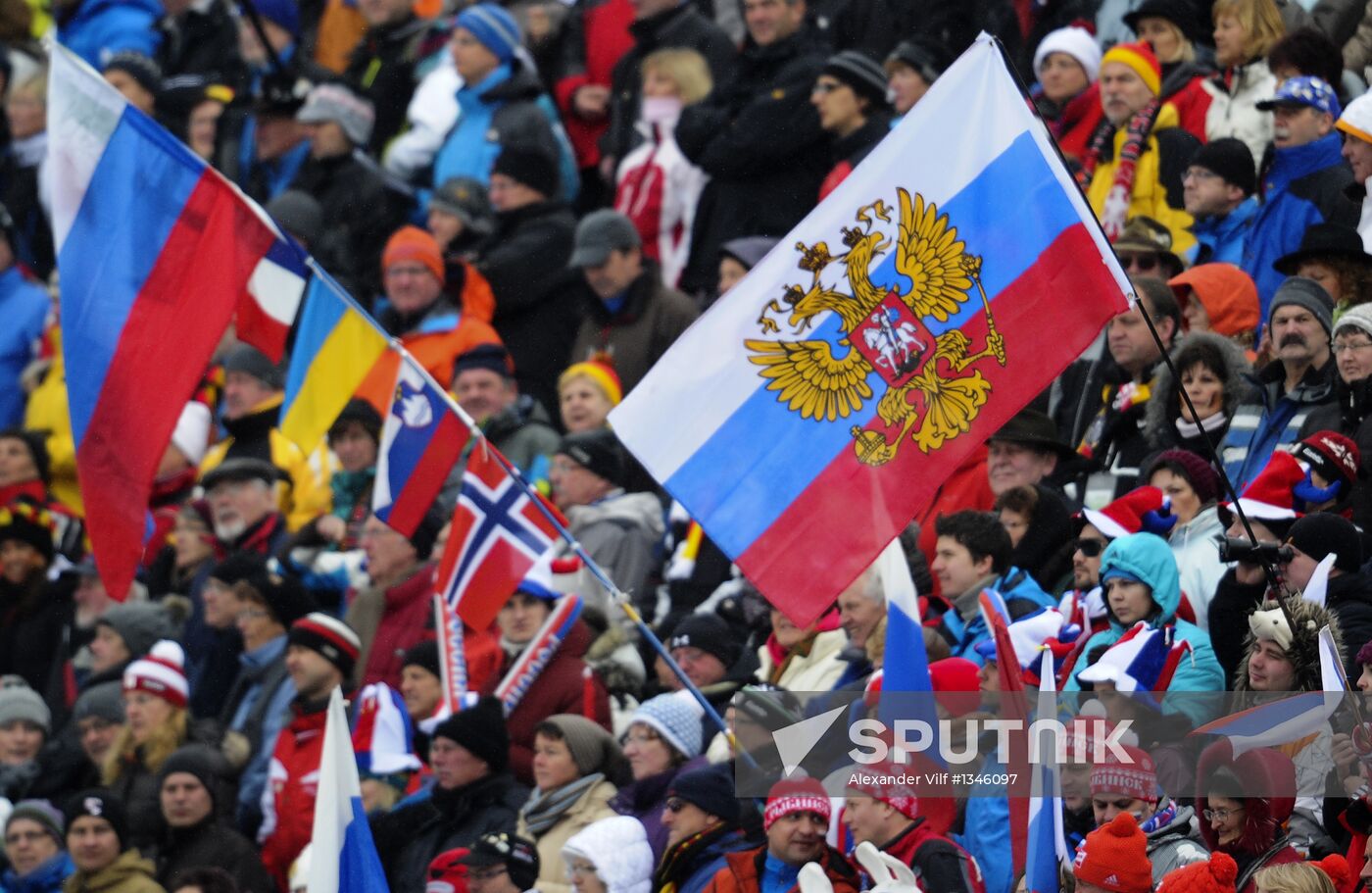 Biathlon 6th stage of World Cup. Women's Relay