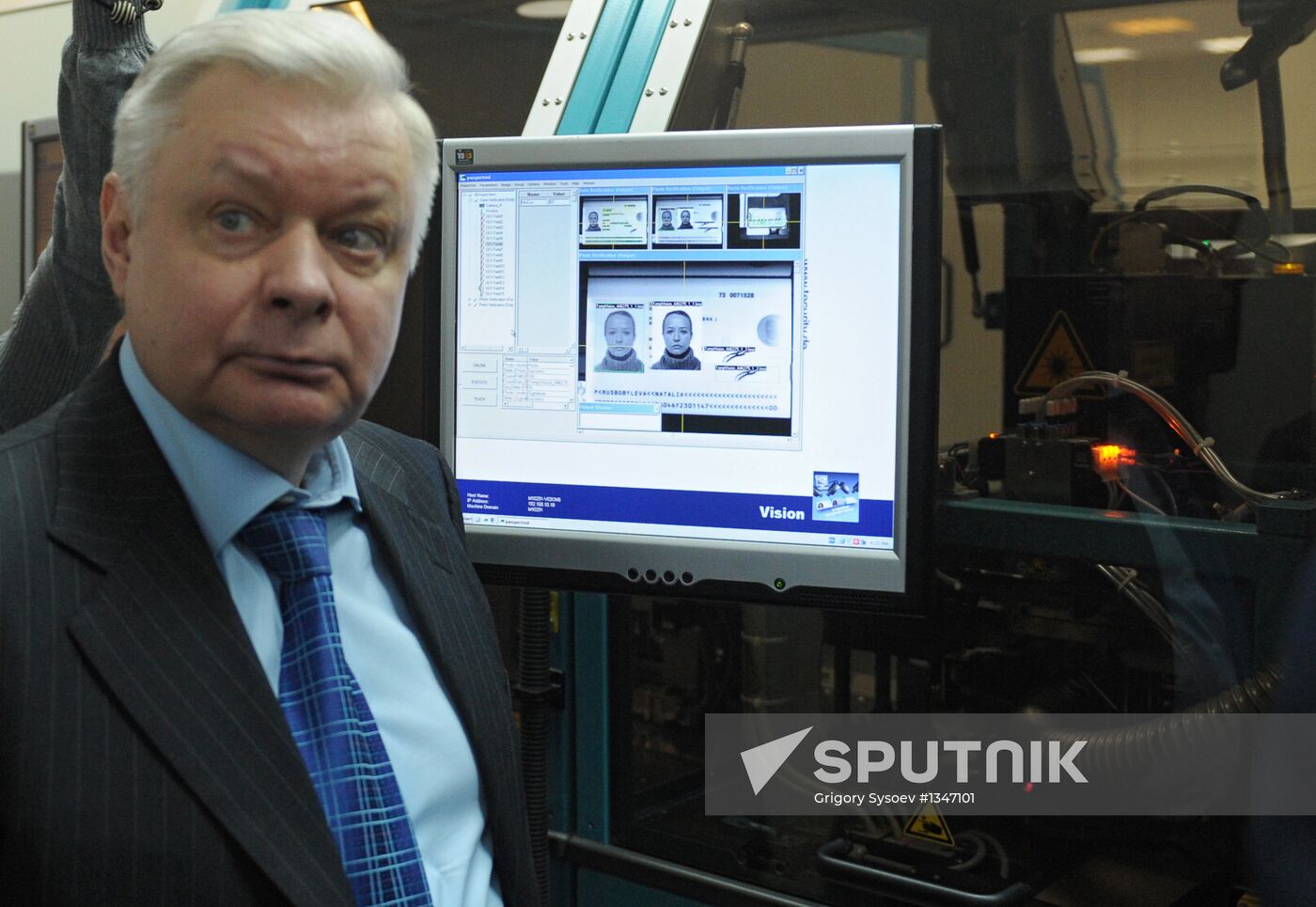 News conference on launch of biometric passports for Russians