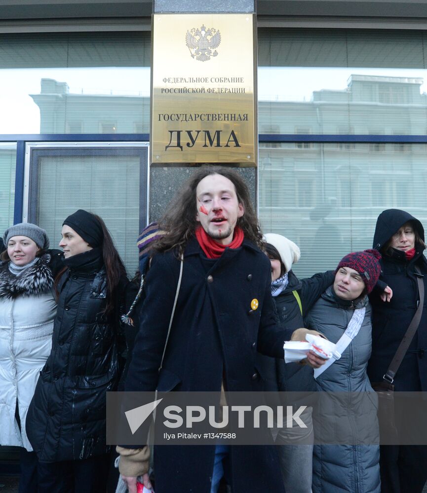 Rally against law banning homesexual propaganda