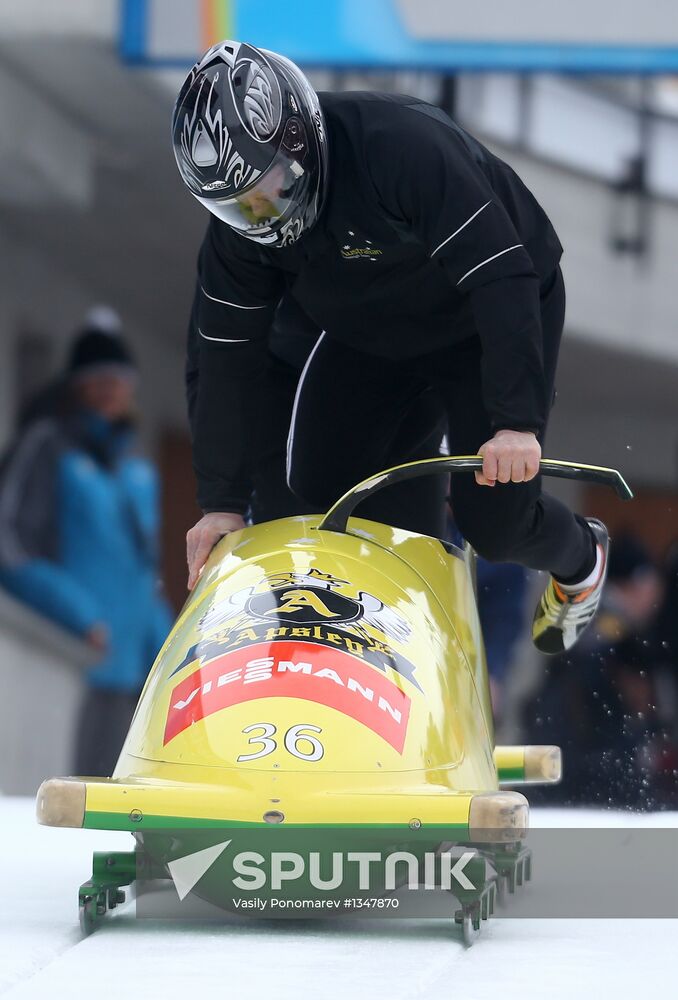 Bobsled and skeleton European Championships. Training
