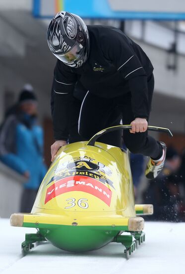 Bobsled and skeleton European Championships. Training