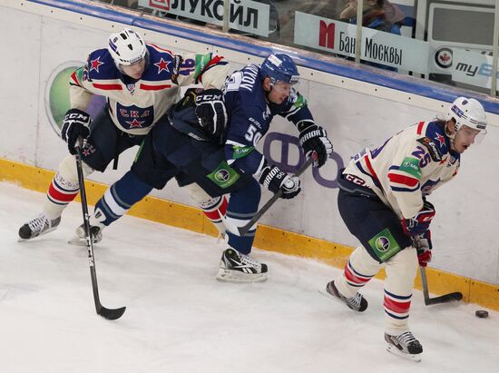 Kontinental Hockey League. Dynamo Moscow vs. SKA