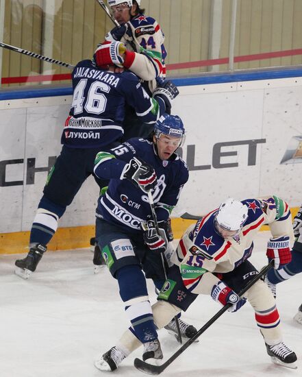 Kontinental Hockey League. Dynamo Moscow vs. SKA