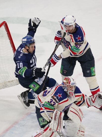 Kontinental Hockey League. Dynamo Moscow vs. SKA