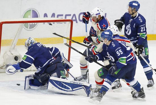 Kontinental Hockey League. Dynamo Moscow vs. SKA