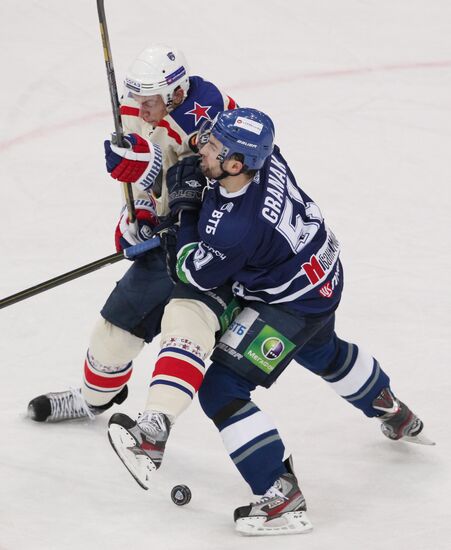 Kontinental Hockey League. Dynamo Moscow vs. SKA