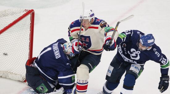 Kontinental Hockey League. Dynamo Moscow vs. SKA