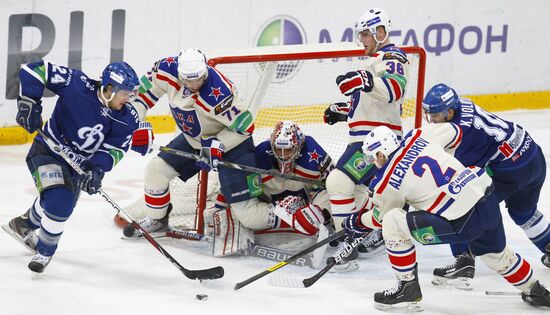 Kontinental Hockey League. Dynamo Moscow vs. SKA
