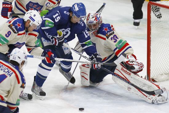 Kontinental Hockey League. Dynamo Moscow vs. SKA