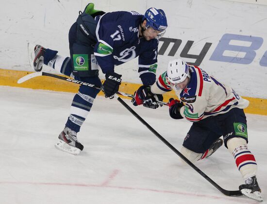 Kontinental Hockey League. Dynamo Moscow vs. SKA