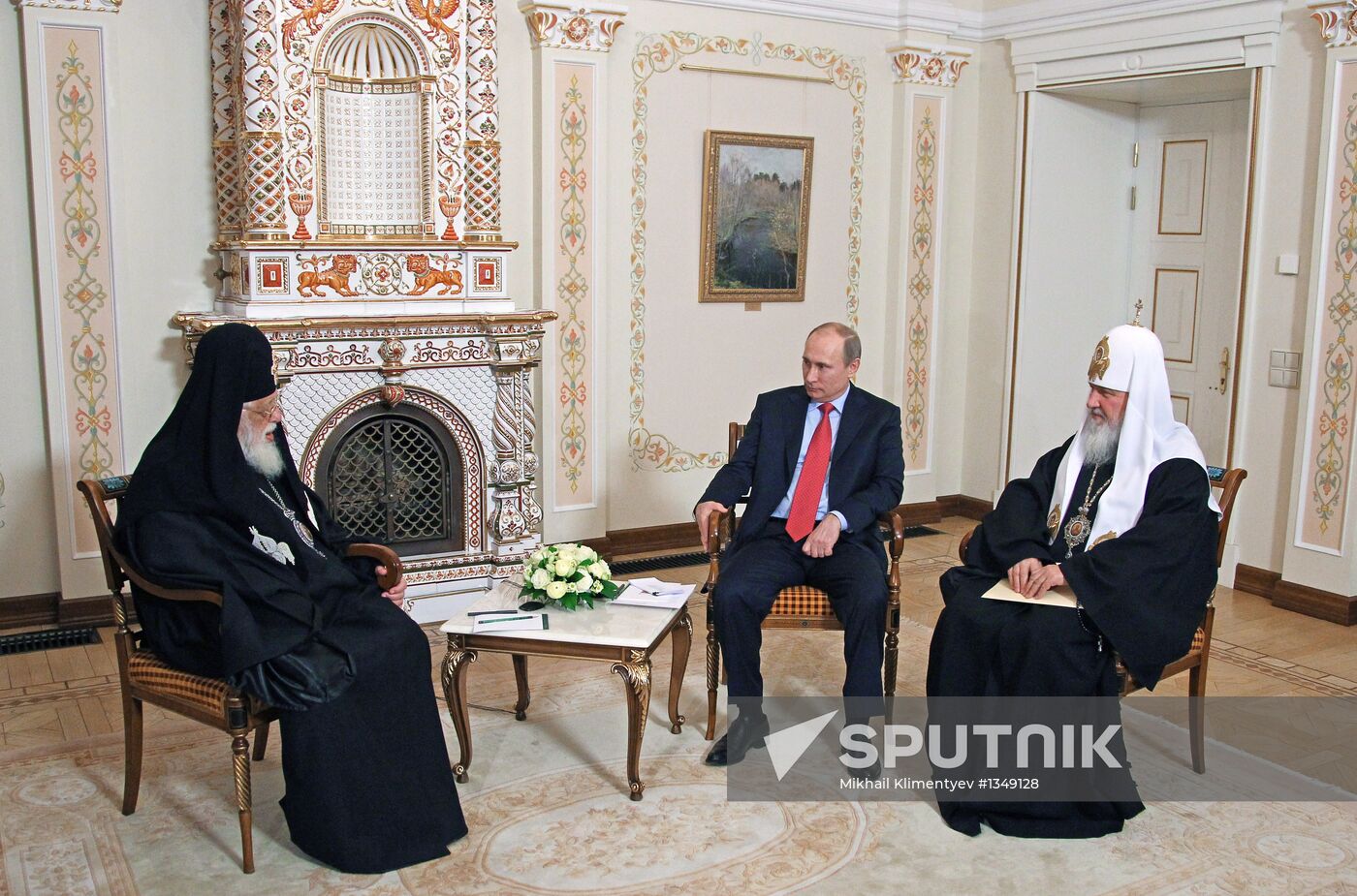 Vladimir Putin meets Catholicos Patriarch of All Georgia Ilia II
