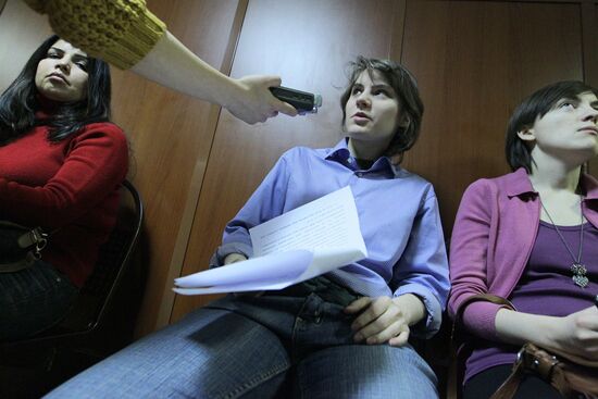 Moscow City Court postpones case of Pussy Riot video