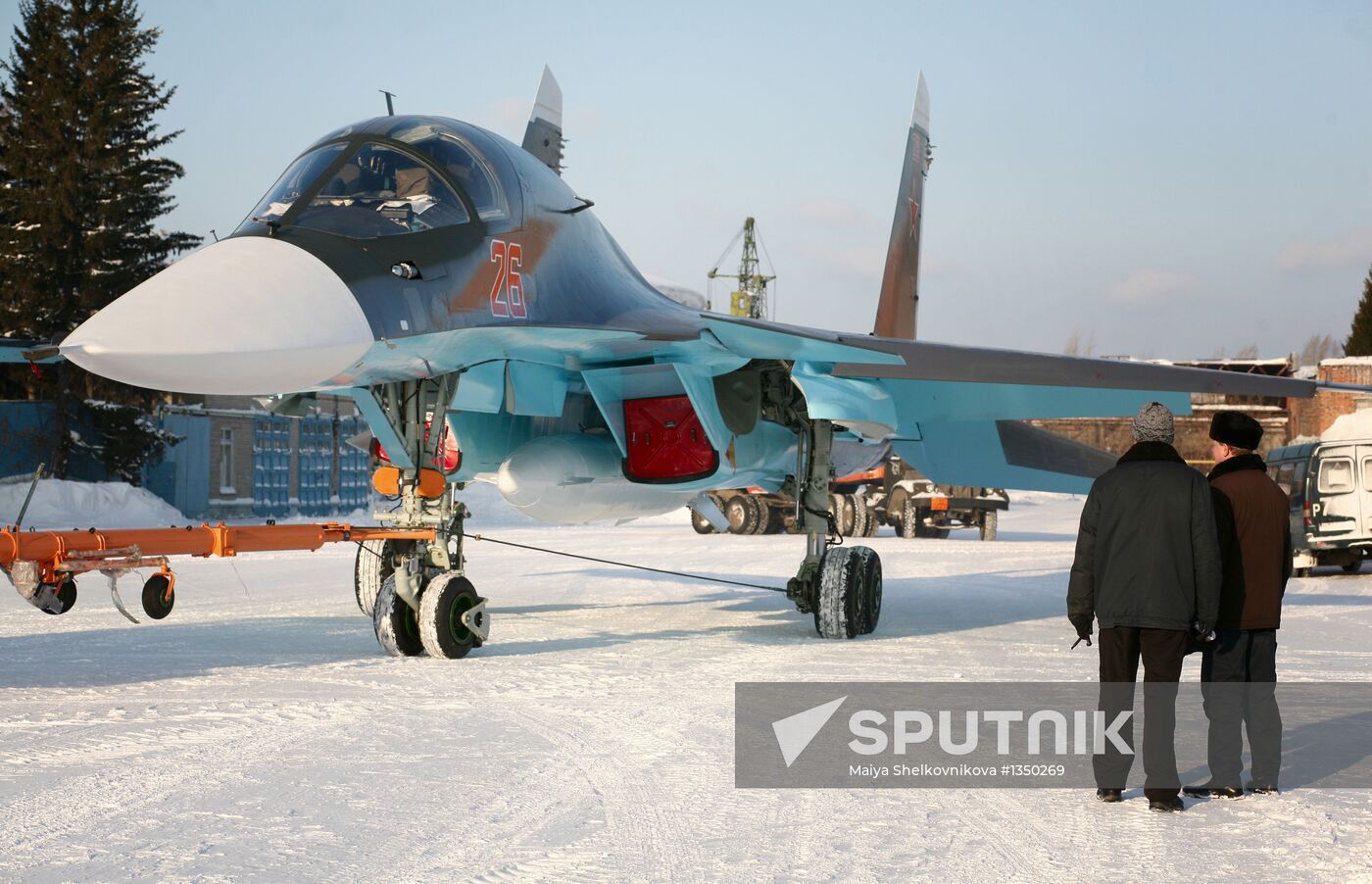 Preparation of Su-34 planes for delivery to the Defense Ministry