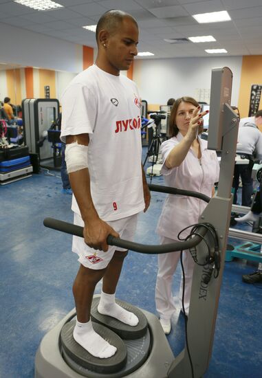 Football. Medical examinations of Spartak football club players