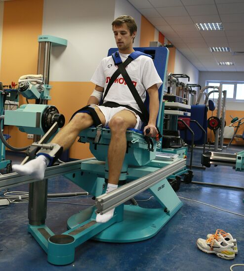 Football. Medical examinations of Spartak football club players
