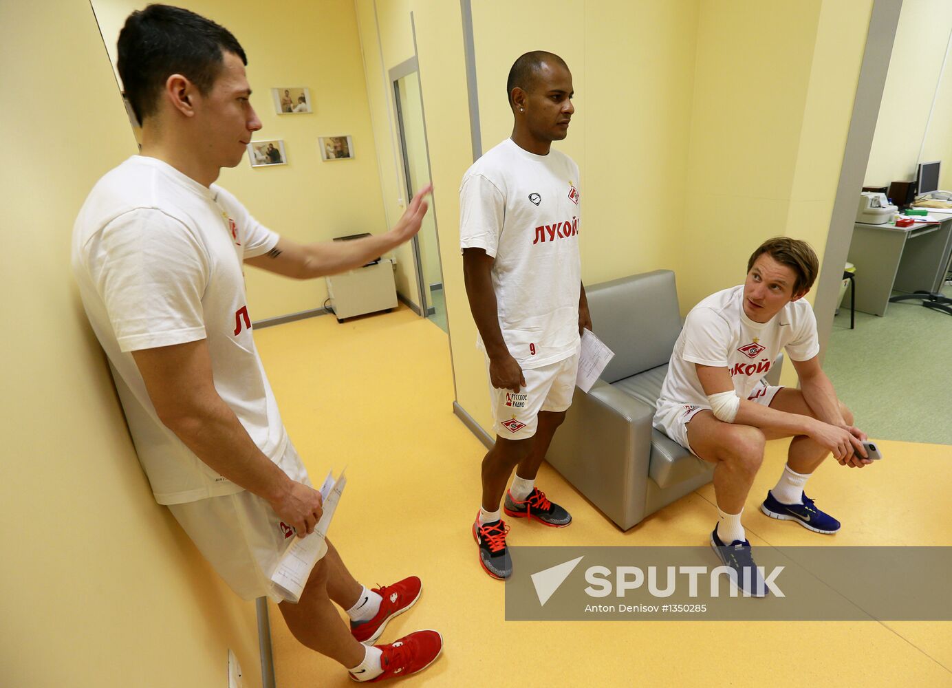 Football. Medical examinations of Spartak football club players