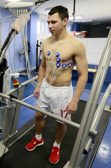 Football. Medical examinations of Spartak football club players