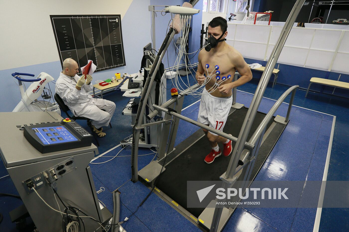 Football. Medical examinations of Spartak football club players