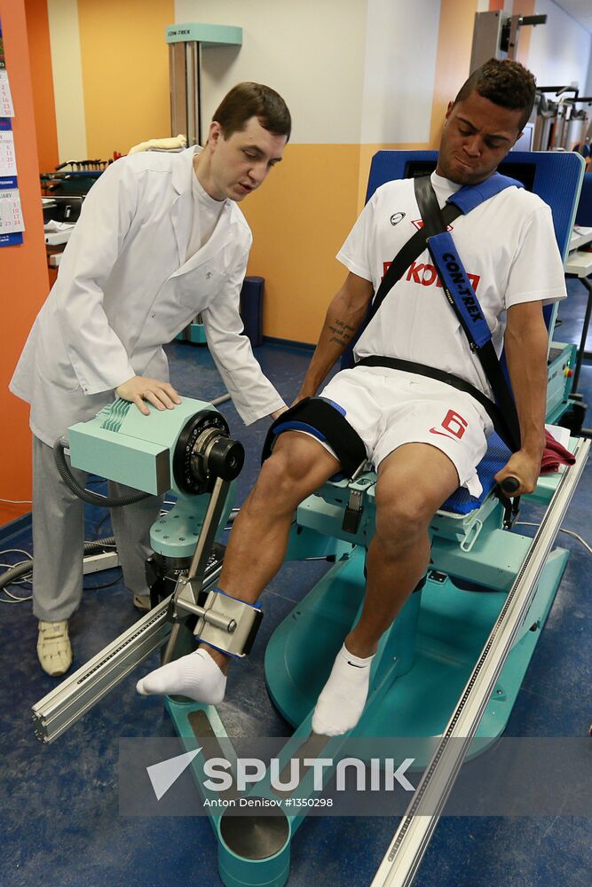 Football. Medical examinations of Spartak football club players
