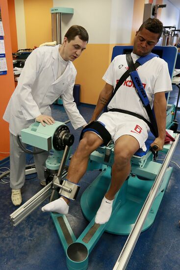 Football. Medical examinations of Spartak football club players