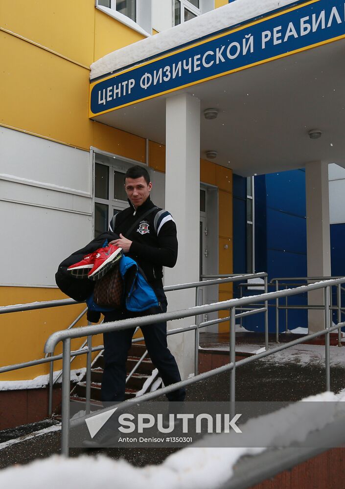 Football. Medical examinations of Spartak football club players