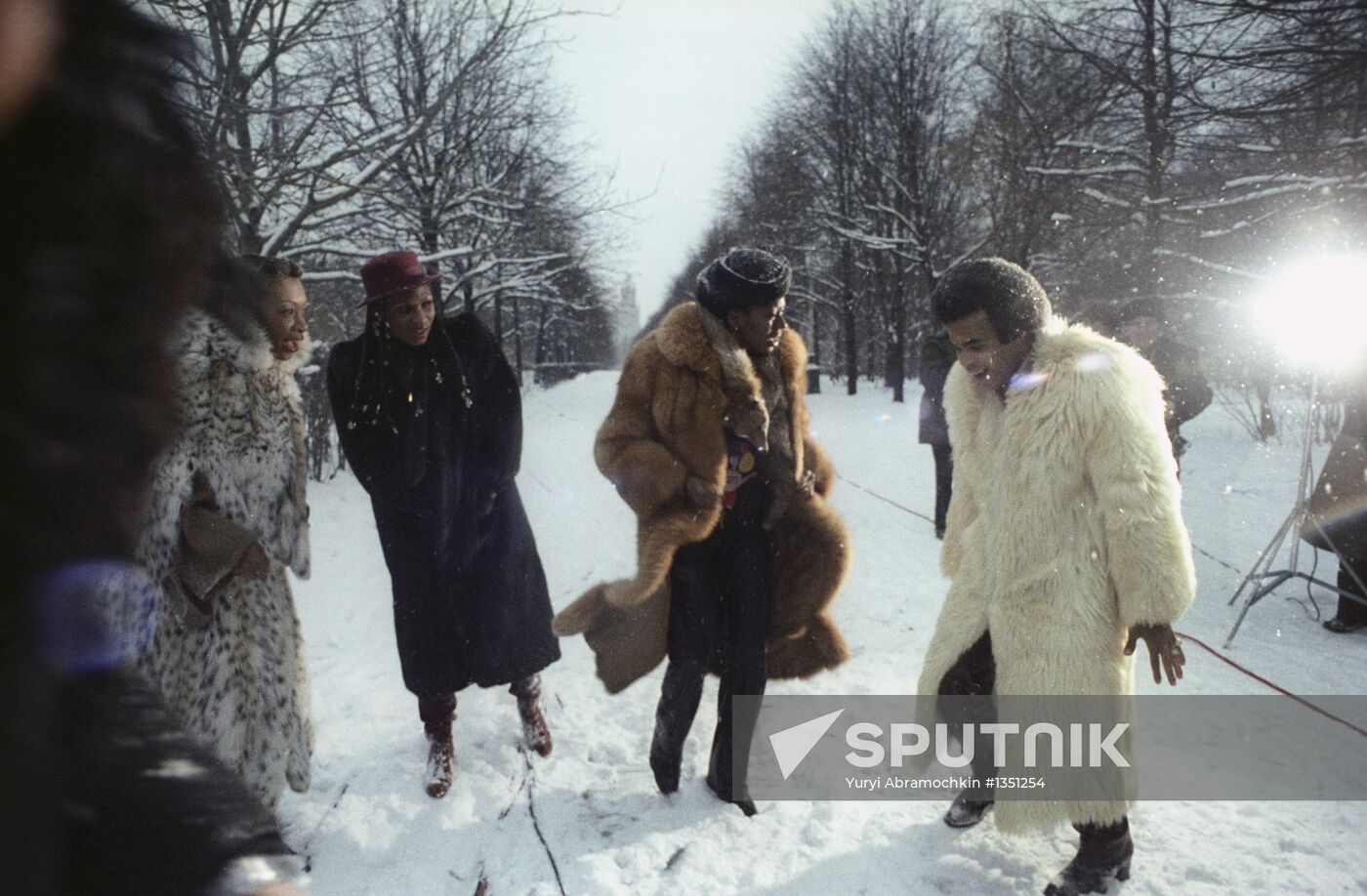 Boney M disco group's concert tour in Moscow